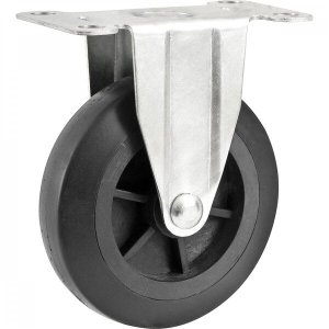 Rodízio fixo 4" para carrinho plataforma de 150 kg Nove54