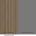Ver imagem 3 de Paneleiro 70cm 4 Portas com Espaço para Micro-ondas Aspen Luciane Móveis Vanilla com Cinza Puro