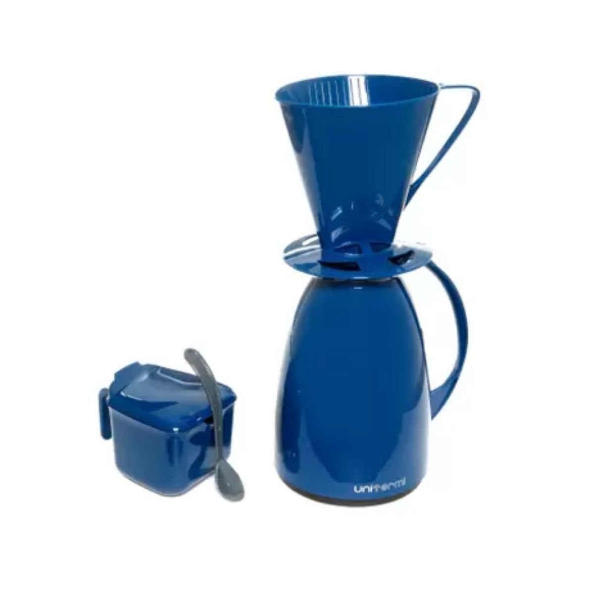 Kit Cafe Pratico ECO Garrafa Térmica Suporte Filtro CHÁ Açucareiro de