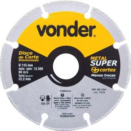 Disco De Corte Diamantado Segmentado Para Metais Metal Super - 3