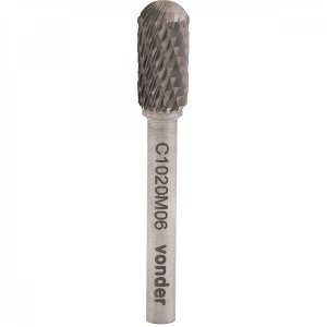 Lima rotativa abaulada 10 mm x 20 mm com haste 6 mm Vonder
