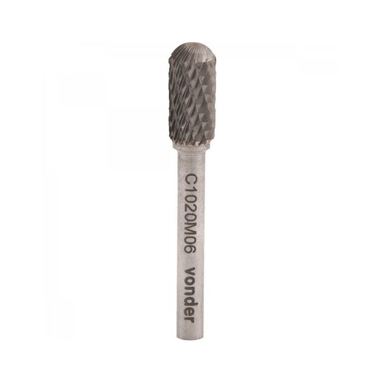 Lima rotativa abaulada 10 mm x 20 mm com haste 6 mm Vonder