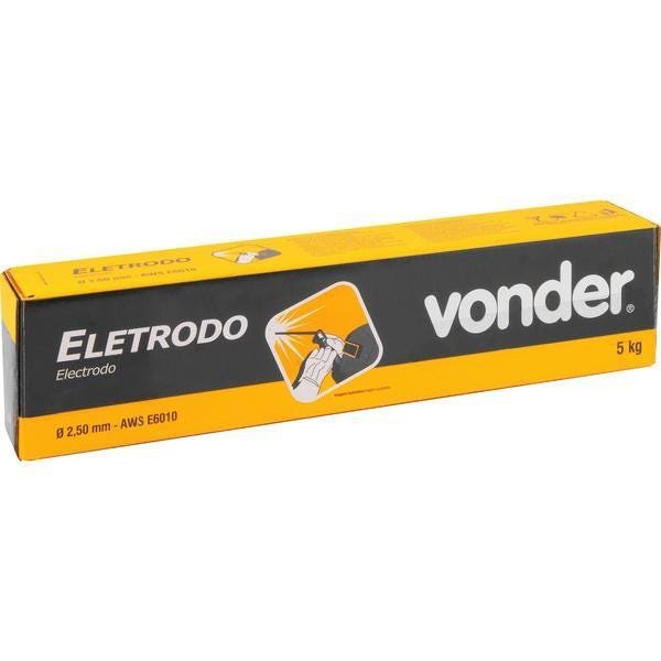 Eletrodo 60.10 2,50mm Caixa com 5,0 kg - Vonder - 2