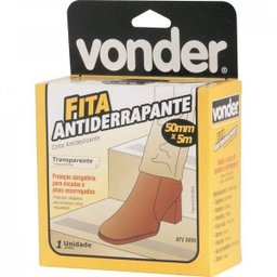 Fita antiderrapante 50 mm x 5 m transparente Vonder - 2