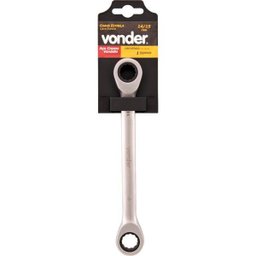 Chave estrela com catraca 10x11mm cromo vanádio - Vonder - 1