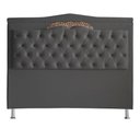 Ver imagem 1 de Cabeceira de Cama Box Helena Queen 160 Cm Capitonê Retro Botão Encapados Suede Grafite Eli Móveis