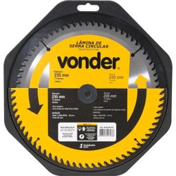 Lamina Serra Circular Vídea 250x30x3,2mm 60 Dentes 5300 Rpm - 1