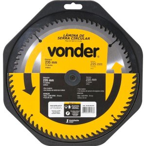 Lamina Serra Circular Vídea 250x30x3,2mm 60 Dentes 5300 Rpm