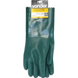 Luva Pvc Palma Áspera Com Forro 36cm Pav0036 Com 05 Pares - - 2