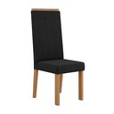 Ver imagem 3 de Kit 6 Cadeiras Nice com Espaldar – Tecido Veludo Suede, Pés em Mdf com Sapatilhas Plásticas Mel/