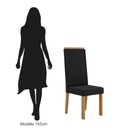 Ver imagem 6 de Kit 6 Cadeiras Nice com Espaldar – Tecido Veludo Suede, Pés em Mdf com Sapatilhas Plásticas Mel/