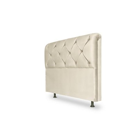 CABECEIRA 195 DAIANA COR SUEDE MARFIM TOPÁZIO DECOR
