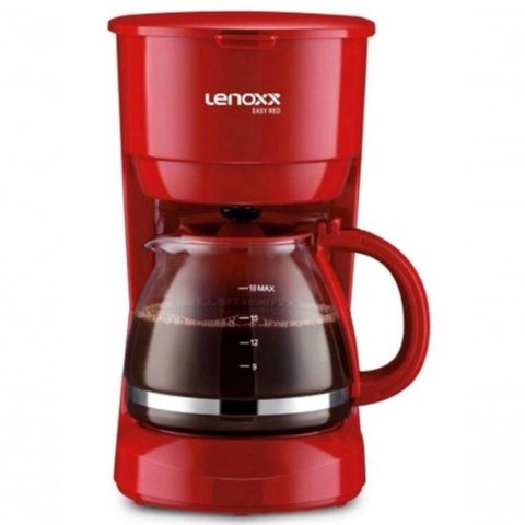 Cafeteira Lenoxx Compact Coffee 18 Xicaras 600W Red 220V