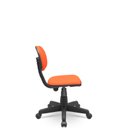 Ver imagem 2 de Cadeira Secretaria Giratoria Bolt - Couro Sintetico Corano - Laranja