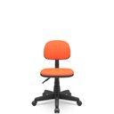 Ver imagem 1 de Cadeira Secretaria Giratoria Bolt - Couro Sintetico Corano - Laranja