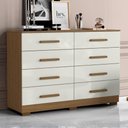 Ver imagem 1 de Comoda 8 Gavetas 136 Cm Mdp 2014148 Armoveis - Atacama Off White