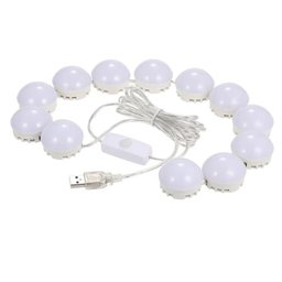 Kit Luz Camarim Maquiagem com 10 Lampadas Led 3 Cores - 1