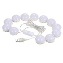 Ver imagem 1 de Kit Luz Camarim Maquiagem com 10 Lampadas Led 3 Cores