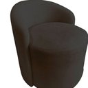 Ver mais imagens de Kit Namoradeira + 2 Poltronas Yara Orgânica Veludo Marrom