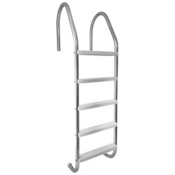 Escada Inox Para Piscina 5 Degraus Abs - 1
