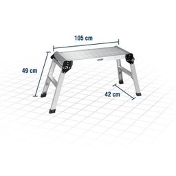 Plataforma de Alumínio Dobrável 150Kg - Vonder - 2
