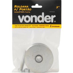 Roldana para Portão 3" Tipo U Aço Zincado R.Bucha - Vonder - 2