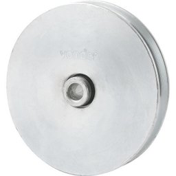 Roldana para Portão 4" Tipo U Aço Zincado R.Bucha - Vonder - 1