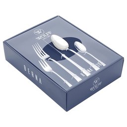 Faqueiro 30 Peças Aço Inox Berna Wolff - 5 Faqueiro 30 Peças Aço Inox Berna Wolff - 5