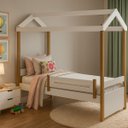 Ver imagem 2 de Cama Eliz Montessoriana Solteiro Modelo Casinha