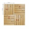 Deck de Madeira Modular Base Madeira Isabela Revestimentos 50cm x 50cm (Placa) - 4