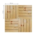 Ver imagem 4 de Deck de Madeira Modular Base Madeira Isabela Revestimentos 50cm x 50cm (Placa)