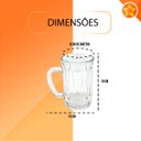 Ver imagem 2 de Conjunto 2 Canecas de Chopp de Vidro 400ml Top