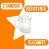 Conjunto 2 Canecas de Chopp de Vidro 400ml Top - 4