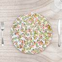 Ver imagem 1 de Capa para Sousplat 35cm Natal Azevinho Grade - com Base - Kit com 4