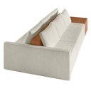 Ver imagem 7 de Sofá Ilha Modular Living com Puff 312cm Georgia K04 Bouclê Bege/caramelo - Mpozenato