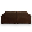 Ver imagem 4 de Sofá Bipartido Sala de Estar Piece Design Moderno Retrátil 215cm Couro Marrom G58 - Gran Belo