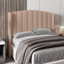 Ver imagem 5 de Cabeceira para Cama Box Casal 140 Cm Angel Linho Bege I02 - D'Rossi