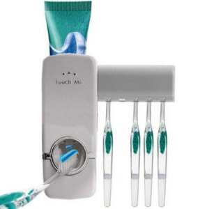 Dispenser para Pasta de Dente e Porta Escova