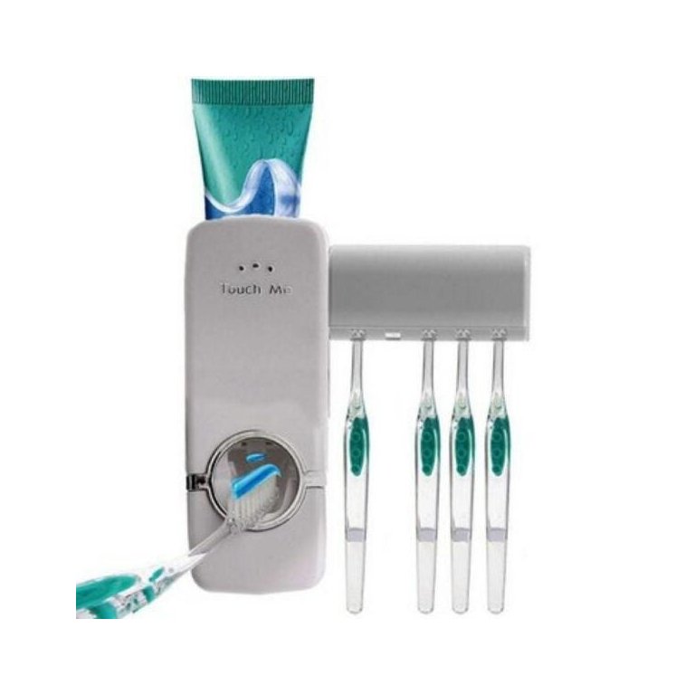 Dispenser para Pasta de Dente e Porta Escova