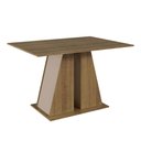 Ver imagem 5 de Conjunto Sala de Jantar Mesa Tampo de Madeira 6 Cadeiras Rustic/crema/bege Marrom Sharon Madesa