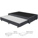 Ver imagem 3 de Base Box Casal c/ Cama Auxiliar Elise 38x138x188 Cinza