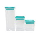 Ver imagem 7 de Kit Organizador Hermético Dubai Verde Tiffany 5 Litros