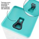 Ver imagem 5 de Kit Organizador Hermético Dubai Verde Tiffany 5 Litros