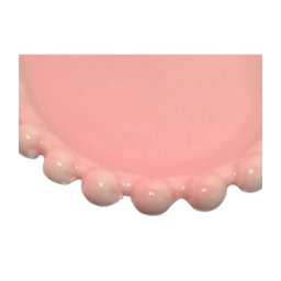 Conjunto 4 Pratos Porcelana Coração Besds Rosé 12x10x10cm - 2