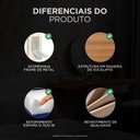 Ver imagem 5 de Cabeceira Cama Box Casal Queen Size Dahlia 160cm Com Frame Sintético Marrom - Desk Design