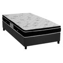 Ver imagem 1 de Cama Box Solteiro: Colchão Molas Ortobom Nanolastic Physical Spring + Base CRC Suede Gray(88x188)