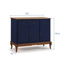 Ver imagem 4 de Balcão Buffet com Pés Luis Xv 3 Portas e 2 Gavetas 60631 Linz Móveis