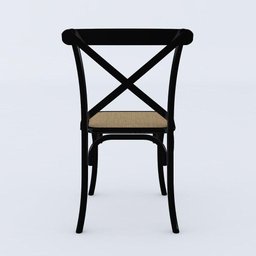 Cadeira Katrina Preta Assento Corano Bege Aço New Green - Bege - 3