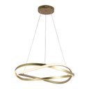 Ver imagem 3 de Lustre Pendente Nordecor Euni Odi 2874 60cm Dourado Fosco Led Bivolt