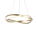 Ver imagem 1 de Lustre Pendente Nordecor Euni Odi 2874 60cm Dourado Fosco Led Bivolt